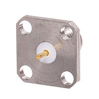 Radiall R125501001W Panel Receptacles SMA / SQUARE FLANGE JACK RECEPTACLE WITH SHOULDER TAB CONTACT