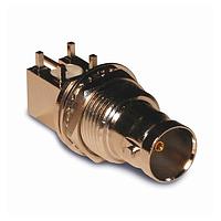 Amphenol RF 112659-75-12 PCB Connectors BNC RA BLKHD RECEP PCB MOUNT, 75 OHM