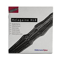 HellermannTyton 170-80350 Braided Sleeves Helagaine Braided Sleeving, Dispenser Pack, 1" Dia, 3:1 Shrink Ratio, PET, BK, 32.8ft/Reel