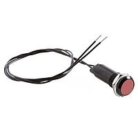 BIVAR PM5-PRRDW12.0 Indicators Red 9.1mm Metal Panel Mnt Ind