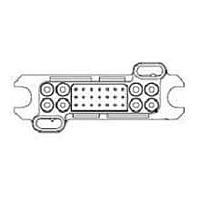 AMP Connectors - TE Connectivity 1648204-1 Housings PIN HOUSING CONN SIZE 16 20