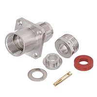 Radiall R143258000 Connectors TNC / STRAIGHT SQUARE FLANGE JACK CLAMP TYPE - CABLE 5/50 S+D