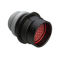 Amphenol SINE Systems AHDP04-24-31PT-STA Connectors 31 Position Receptacle, Pin, Shell Size 24, Thin Diameter Seal (Grey), Small Thread Adapter