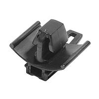 HellermannTyton 151-02076 Connector Clip w/ Arrowhead Conn. Clip w/Arrowhead, 0.7-3.0mm Panel Thick., 6.5 x 13.0mm Hole Dia., PA66HIRHSUV, Black, 5000/box