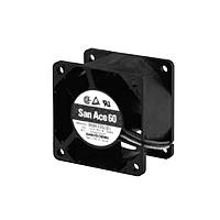 Sanyo Denki 9G0624H1021 Axial Axial Fan, 60x60x38mm, 24VDC, 54.4CFM, 13.68W, 0.57A, 54dBA, Ribless, Sensorless