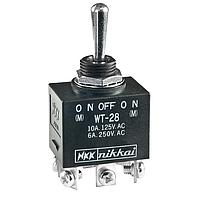 NKK Switches WT28T Environmentally Sealed Toggles DOUBLE POLE TOGGLE Screw Lug Panel Mnt