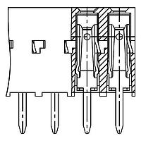 Amphenol FCI 71966-312LF Socket DUBOX RCP DR TMT VERT-POLARIZED