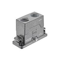 HARTING 19405160485 Hoods 16B HPR Compact Hood, HC (wide), Central Lever Locking, Top Entry, 2xM32