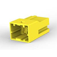 AMP Connectors - TE Connectivity 3-1903392-4 Receptacle Housing GIC 2.5 W CAP HSG 3P YELLOW