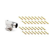 Amphenol SINE Systems MA7RAP1602S-KIT Circular Metric Connectors 16 Pos female skts Large flange