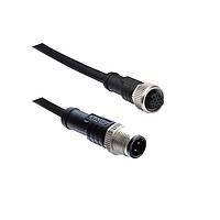 Amphenol LTW M12B05ML-12BFL-SD005 Sensor Cables / Actuator Cables M12 Circular Metric Connector, B Code, Metal, 4A, 05 pins, Male Connector, Male Contact, Straight-to-Straight, Screw Thread, Overmolded Double Ended, Length 5000mm, IP68 / IP69K