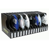 Protektive Pak 37563 Reel REEL HOLDER, 7 INCH, 15 SLOTS 17-1/2 x 8-1/4 x 7-1/4 IN