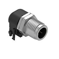 Wurth Elektronik 643270100305 Plugs WRCIRC M12  Screw  Coding A  Panel PCB  Metal Shielded Right Angled with Panel Nut M12 Male connector, polarity 5.