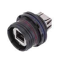 Amphenol Socapex RJFTV67A1ZNF312 Field CAT6 Reduce Flange Jam Nut Rec Blk ZnNi