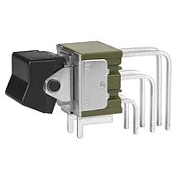 NKK Switches M2022TXW41-FA Rocker Switches ON-ON VERTICAL PC .450 BLACK ROCKER 6A