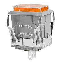 NKK Switches LB03GW01-5D24-JD Panel Mount Indicators / Switch Indicators RECT GRAY BODY 24V AMB LED CLR/AMBR CAP