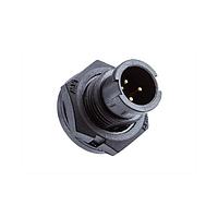 Amphenol LTW AU-05PMMP-LC7001 Standard Circular Connector Ceres, Mini Size, Plastic, 2A, 05 pins, Male Connector, Male Contact, Circular, 2 Points Lock, PCB 180, Receptacle, IP67