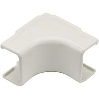 HellermannTyton TSR2FW-33 Wire Ducting & Raceways Internal Corner Cover, 1-1/4", 1" Bend Radius, PVC, Office White, 1/bag
