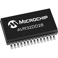 Microchip Technology AVR32DD28T-E/SS MCUs 32KB, 4KB RAM, 28p, 24MHz, MVIO, 12b ADC, ZCD, DAC, 2xUART, SPI, TWI