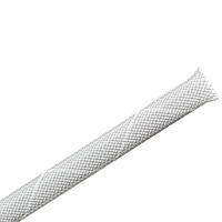 HellermannTyton 170-03071 Expandable Braided Sleeving, Expandable, Flame Retardant, 0.125" Dia, PET, Gray, 225 ft/reel