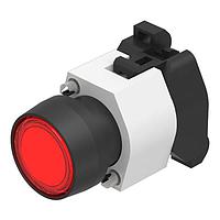 EAO 704.029.2 LED Illuminated pushbutton-actuator black/red D29 mom screw