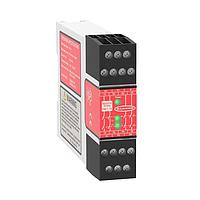 Banner Engineering EM-T-7A Safety Relays Safety Extension Module; Inputs: 1 = output of primary device; 24 V ac/dc; Safety Outputs: 4 NO, 6 A; Aux Outputs: None; Terminal Block: Removable; Width 22.5 mm