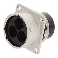 Amphenol SINE Systems RTHP0203PNH Connectors Receptacle, Square Flange, 3 Position, Male, RADSOK  Technology, High Amperage, Shell Size 20, Crimp Termination