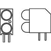 Dialight 552-0711F LED Circuit Board Indicators RED/GREEN DIFFUSED