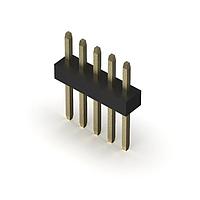 GCT (Global Connector Technology) BC020-05-A-0200-0300-L-G Headers 5w, 1.0mm Pitch Pin Hdr, SIL, TH, Vert, GF, Box