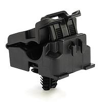 HellermannTyton 156-02618 Cable Mounting & Accessories Fir Tree Mount Ratchet Clamp, 0.24 - 0.54" Bundle Dia, FT7X12, PA66HIRHSUV, Black, 250/ctn