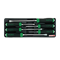 TOPTUL GAAT0601 Go-Thru Slotted & Phillips Screwdriver Set (6 pcs)