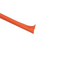 HellermannTyton 170-03238 Spiral Wraps, Sleeves, Tubing & Conduit Braided Sleeving, Woven Convoluted Wrap, 1-1/2" Dia, PET, Orange, 50.0 ft/reel