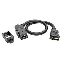 Tripp Lite P164-001-KPA-BK HDMI Cables HDMI Coupler PM Angled F/F BK 1'