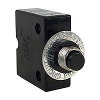 Carling Technologies CLB-403-11B3A-B-A Thermal 1-pole, Push-To-Reset Button, 125-250 VAC/ 32 VDC 40 amp circuit breaker,  interrupting capacity 0.250 Tab (Q.C.)/ Solder Lug terminals M11 Front Panel Metal Bushing with Round Plastic Nut UL 1077 Recognized cUL UL 1500 Recognized