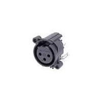 NEUTRIK NC3FAV2-0 Receptacles 3C FEMALE PCB VerMnt w/Reten Sprg