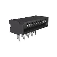 Amphenol FCI HLW10R-2C7LF Board Mount 1.00mm Flex Connectors, HLW-R series, 10 Position, Side Entry Non-ZIF Connector, 1mm (0.039inch) Pitch, Kinked Terminal