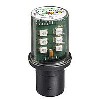 SCHNEIDER DL1BDB6 LED BA15D 24VAC/DC BLUE LED CLUSTER