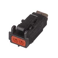 DEUTSCH - TE Connectivity DTMH06-2SD 2-Way PLG, 2P, BLK, N, HI TEMP, D
