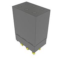 Samtec ESW-103-12-G-D Stackthrough .100" Elevated Socket Strip