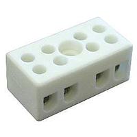 Altech CB6/4H Fixed Terminal Blocks Ceramic Euroblock 4 pole w/mntg hole