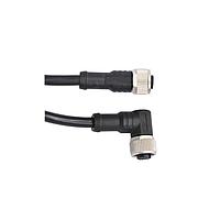 Amphenol LTW MSBP05FL-SBPFR-SDA05 Sensor Cables / Actuator Cables M12 Circular Metric Connector, B Code, Plastic, 4A, 05 pins, Female Connector, Female Contact, Straight-to-Right Angle, Screw Thread, Overmolded Double Ended, Length 500mm, IP68 / IP69K