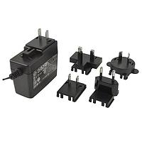 CUI Inc SMI18-15-N-P8 Interchangeable Plugs ac-dc, 15 Vdc, 1.2 A, SW, multi-blade, N blades, P8 center pos plug, level VI