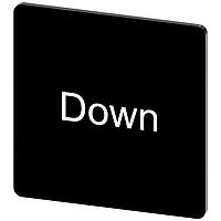 SIEMENS 3SU19000AE160DM0 Labeling Plate, Down INSCR. LABEL, BLACK 27 X 27MM, DOWN
