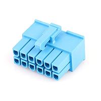 Molex 46992-1240 Power MINIFIT JR RCPT DR GW V-2 12 CKT BLU