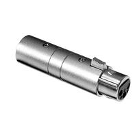 Amphenol Audio AC3F3MW Adapters 3 Pole XLR Male to Female Blank D Shell In-line Adapter Pre-wired Nickel Finish