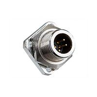 Amphenol LTW BSD-05PMMP-SS7001 Standard Circular Connector Ceres, Standard Size, Metal, 5A, 05 pins, Male Connector, Male Contact, Square, Screw Thread, PCB 180, Receptacle, IP67