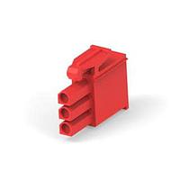 AMP Connectors - TE Connectivity 1-172166-2 Receptacle Housings MINI 3P PLUG RED
