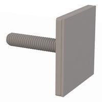 Essentra Components 011032ABTS100 Base Threaded Stud, Adhesive, #10-32 Thread, 1 Lg