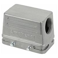 Amphenol Tuchel C146 67R010 500 1 F Heavy Duty Power Connectors Side Hood 2 Lever Heavy Mate 10 Way