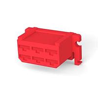 AMP Connectors - TE Connectivity 1-171432-2 Housing FF 312 REC HSG 6P NYLON RED